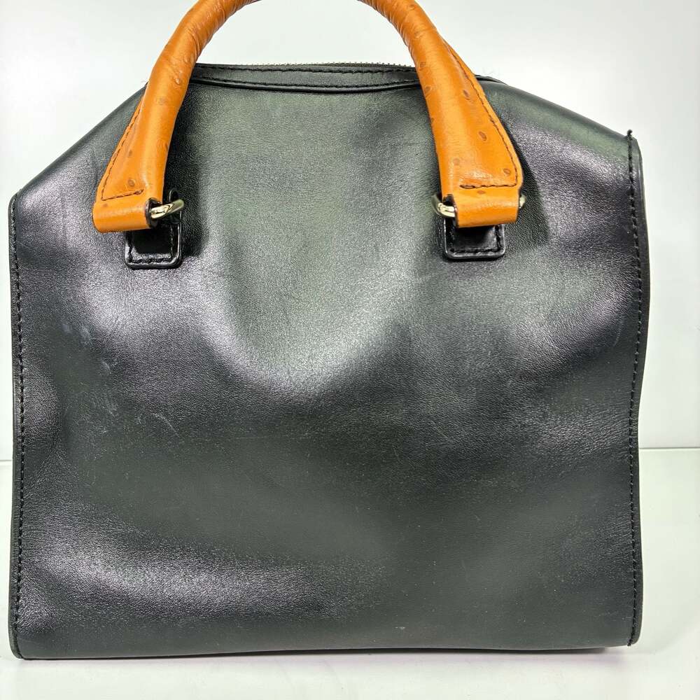 Kate Spade 2 Park Avenue Beau Bag Leather Satchel with Ostrich Emboss Handles - Picture 10 of 15